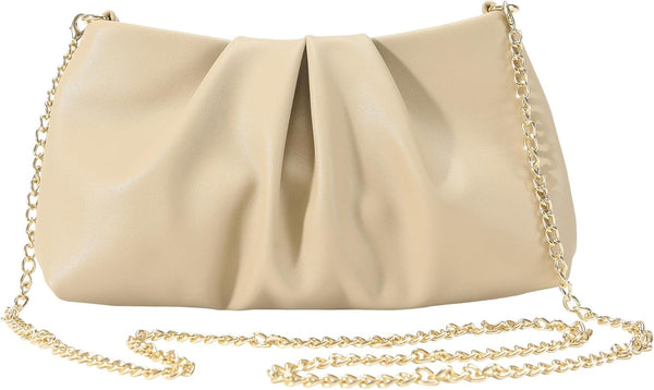 Flora Clutch Bag Beige.