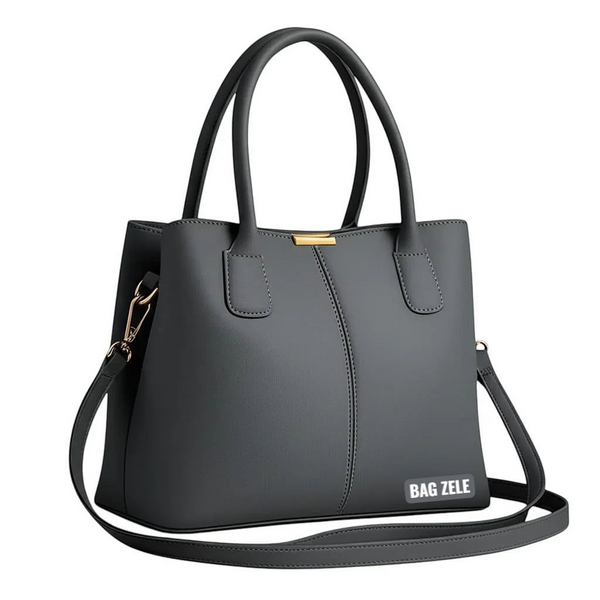 Bagzele Signature Gray Shoulder Bag – Classic Edition