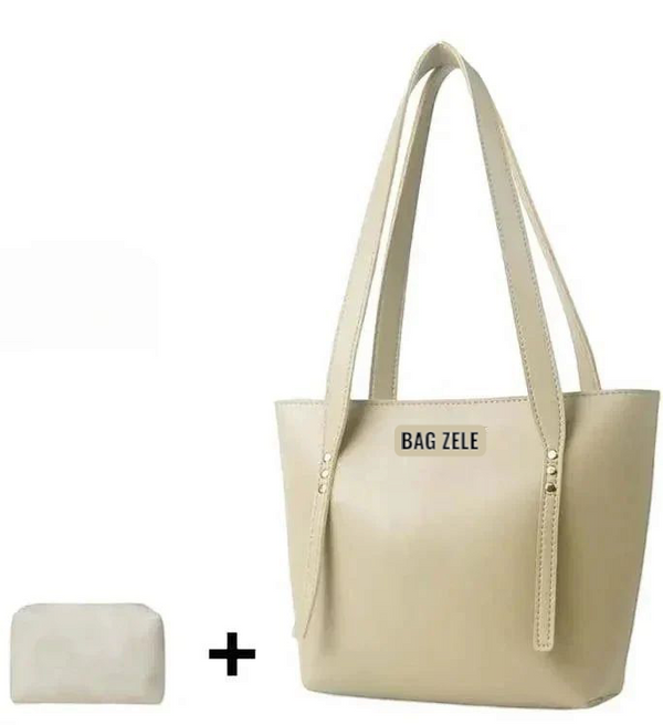 Bagzele Signature Off-White Tote Bag
